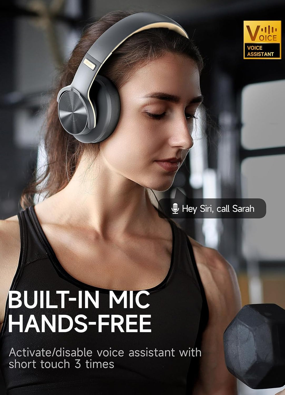 Auriculares Bluetooth Inalámbricos con 120h de Autonomía, EQ y Modo Bajo Latencia