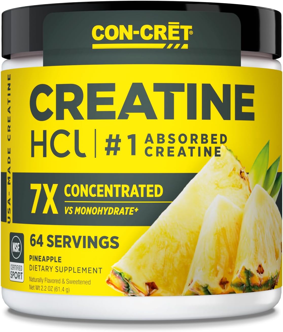 Creatina HCl en polvo | Soporte muscular y cognitivo | 64 porciones
