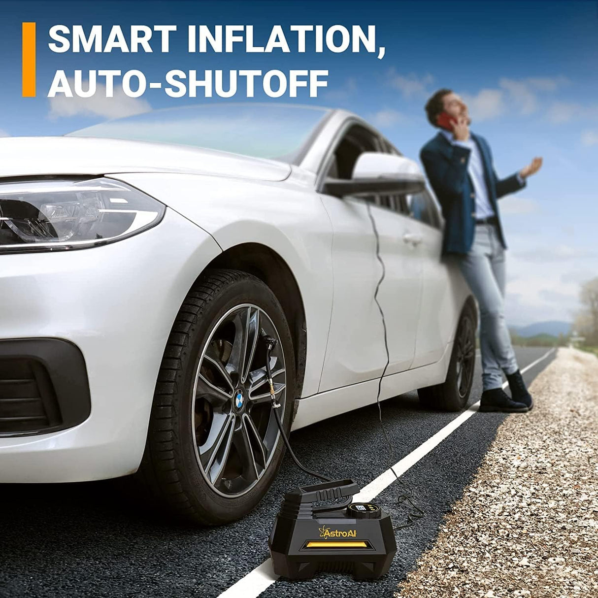Inflador de neumáticos compresor de aire portátil AstroAI