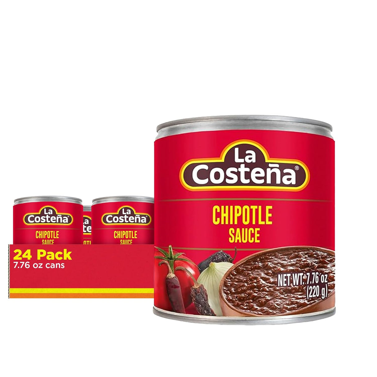 Salsa Chipotle La Costeña, Marinadas y Cocina, 7.76 Oz (24)
