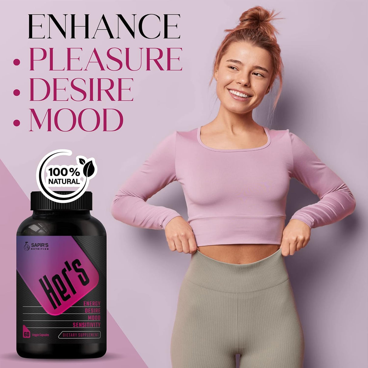 Potenciador de libido femenino para mujeres Sapir's Nutrition