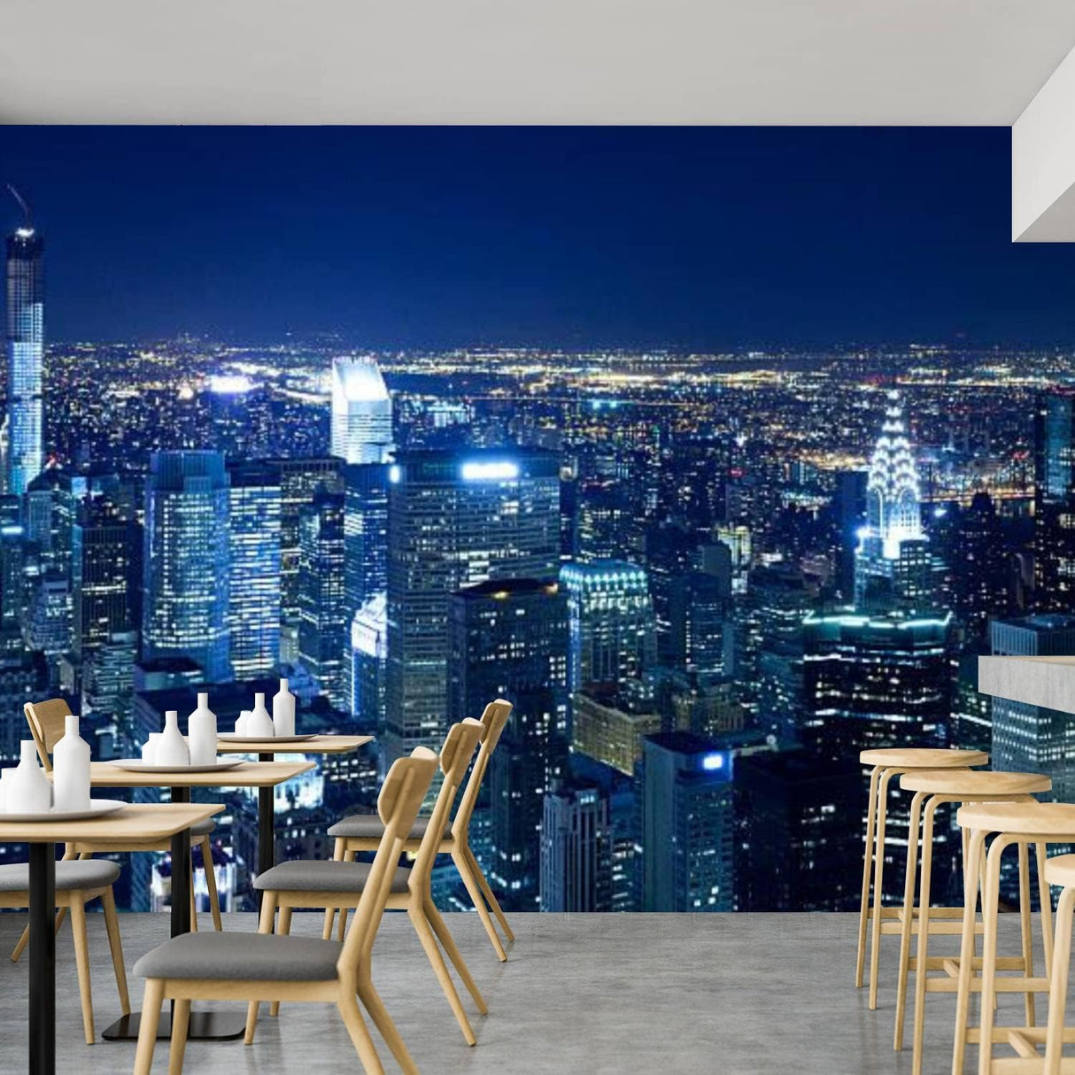 Papel Tapiz 3D Autoadhesivo Skyline de Nueva York 100''X144