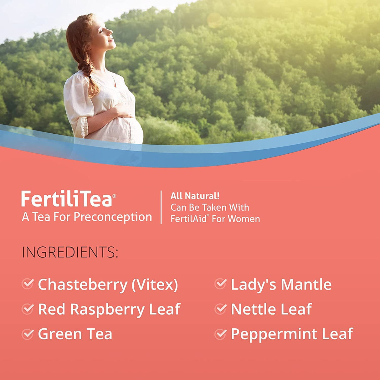 Suplemento Fertilitea: té de fertilidad orgánico, 60 und
