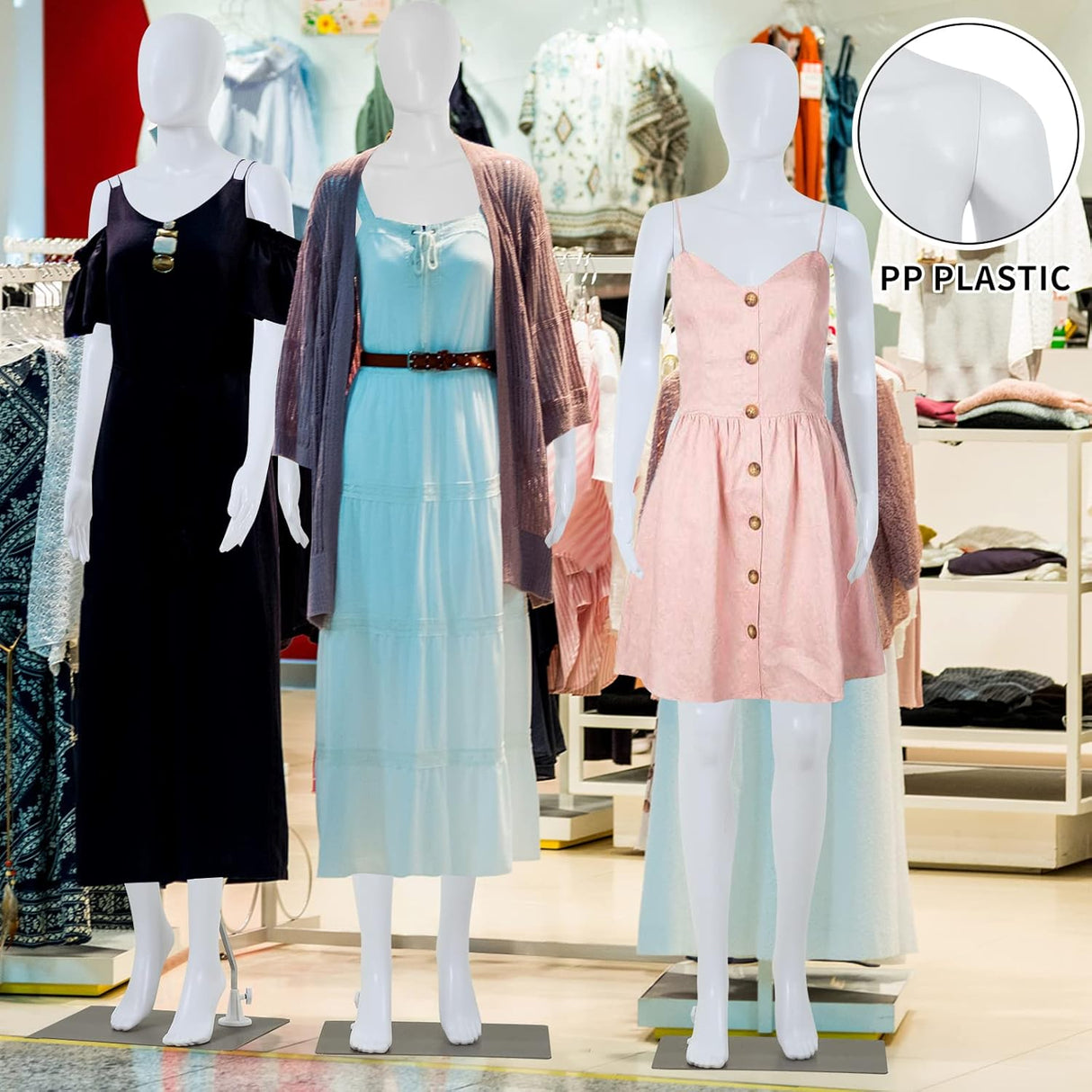 Maniquí Femenino Ajustable con Base de Metal, Modelo 69