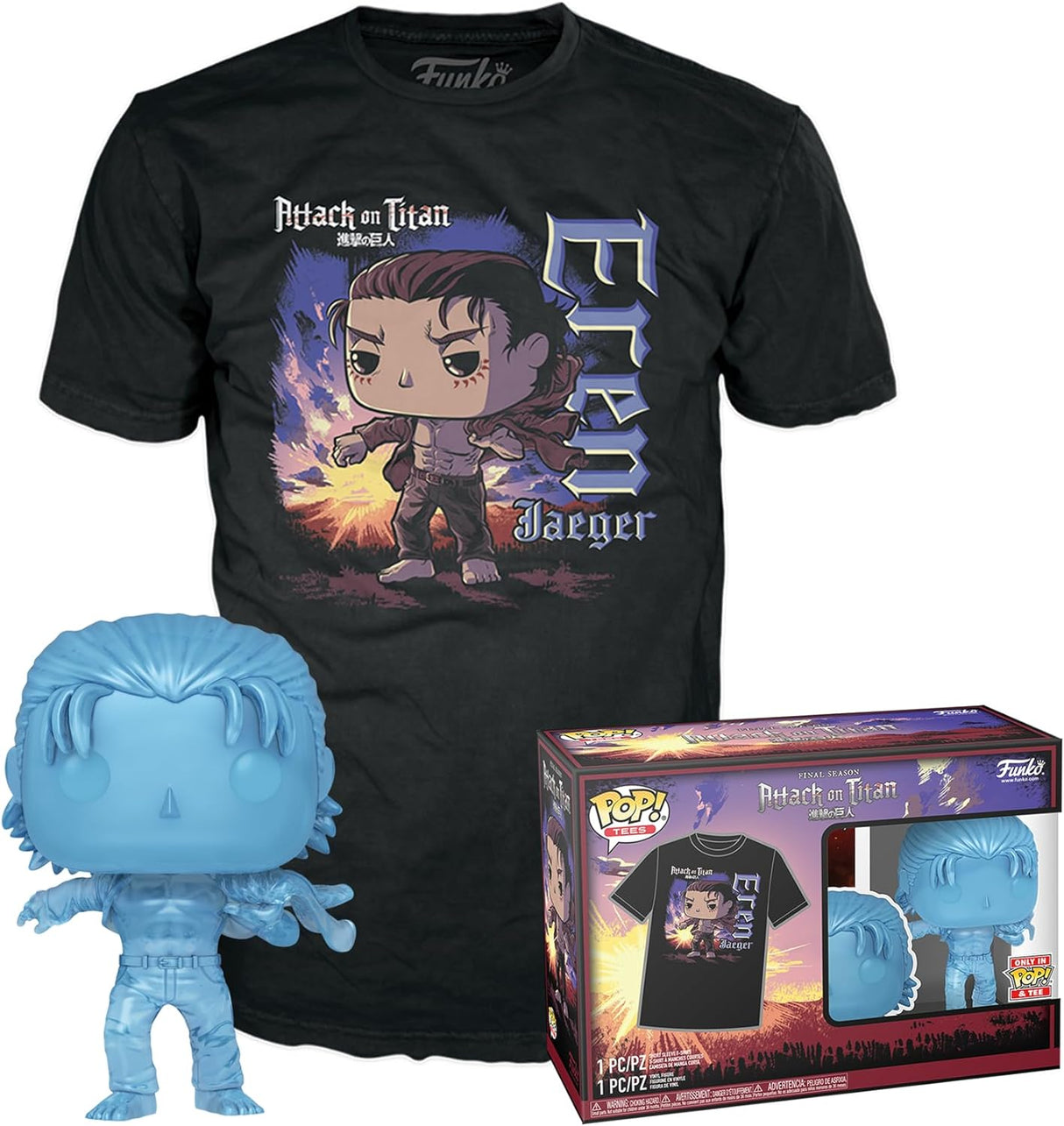 Funko POP! & T-Shirt Attack on Titan - Eren Yaeger - S