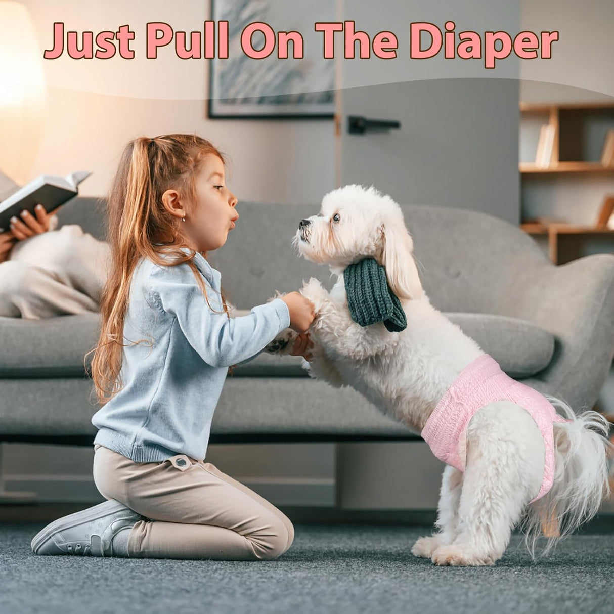 Pañales desechables para perras, pañales elásticos micción excitable