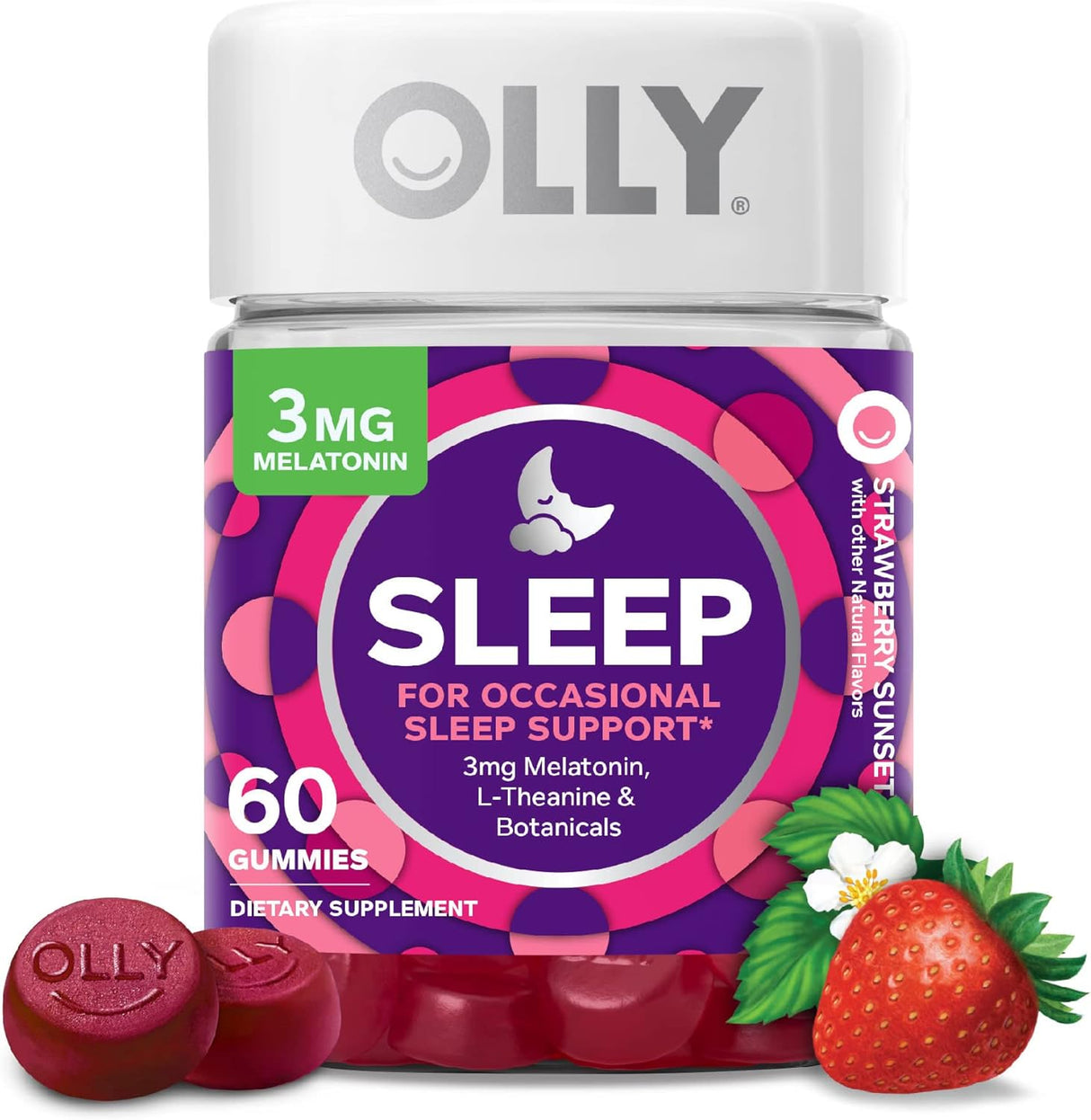 Suplemento apoyo ocasional para dormir 3 mg de melatonina