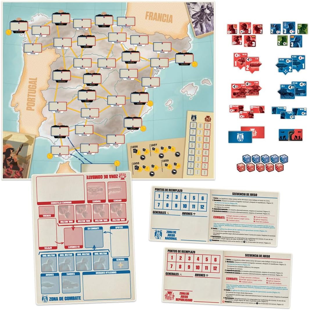 Juego de Estrategia España 1936, Devir, 2 Jugadores, 14+