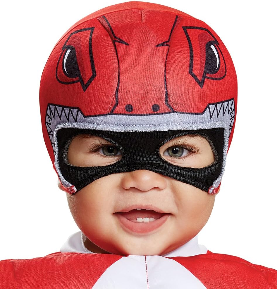 Disfraz Infante Ranger Rojo Musculoso, Disguise, 12-18 Meses