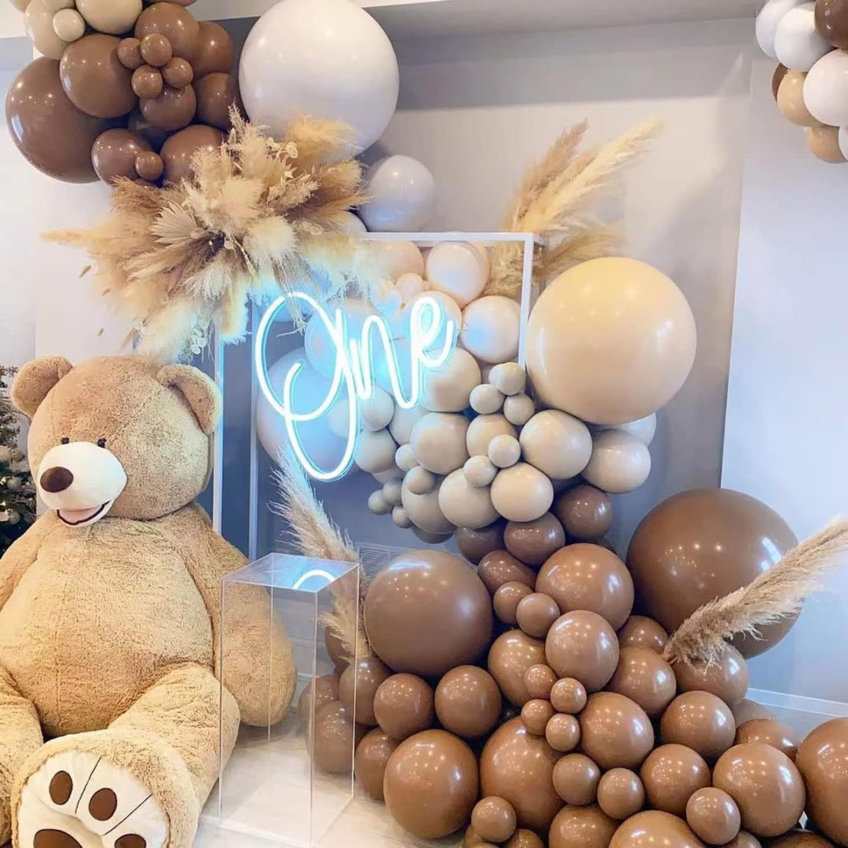 Kit de 100 globos de arena blanca con arco de guirnalda de 18/12/10/5 pulgadas, globos de látex blanco mate, globos de fiesta para baby shower, boda, decoración de fiesta de feliz cumpleaños