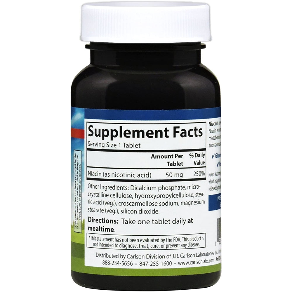Suplemento Niacina 50 mg apoya el metabolismo 300 tabletas