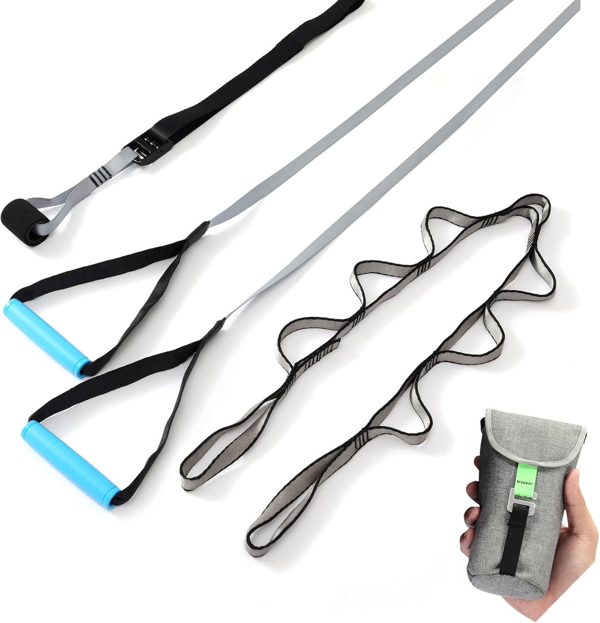 Bandas Elásticas de entrenamiento SERENELIFE SLGYMBAR100BL