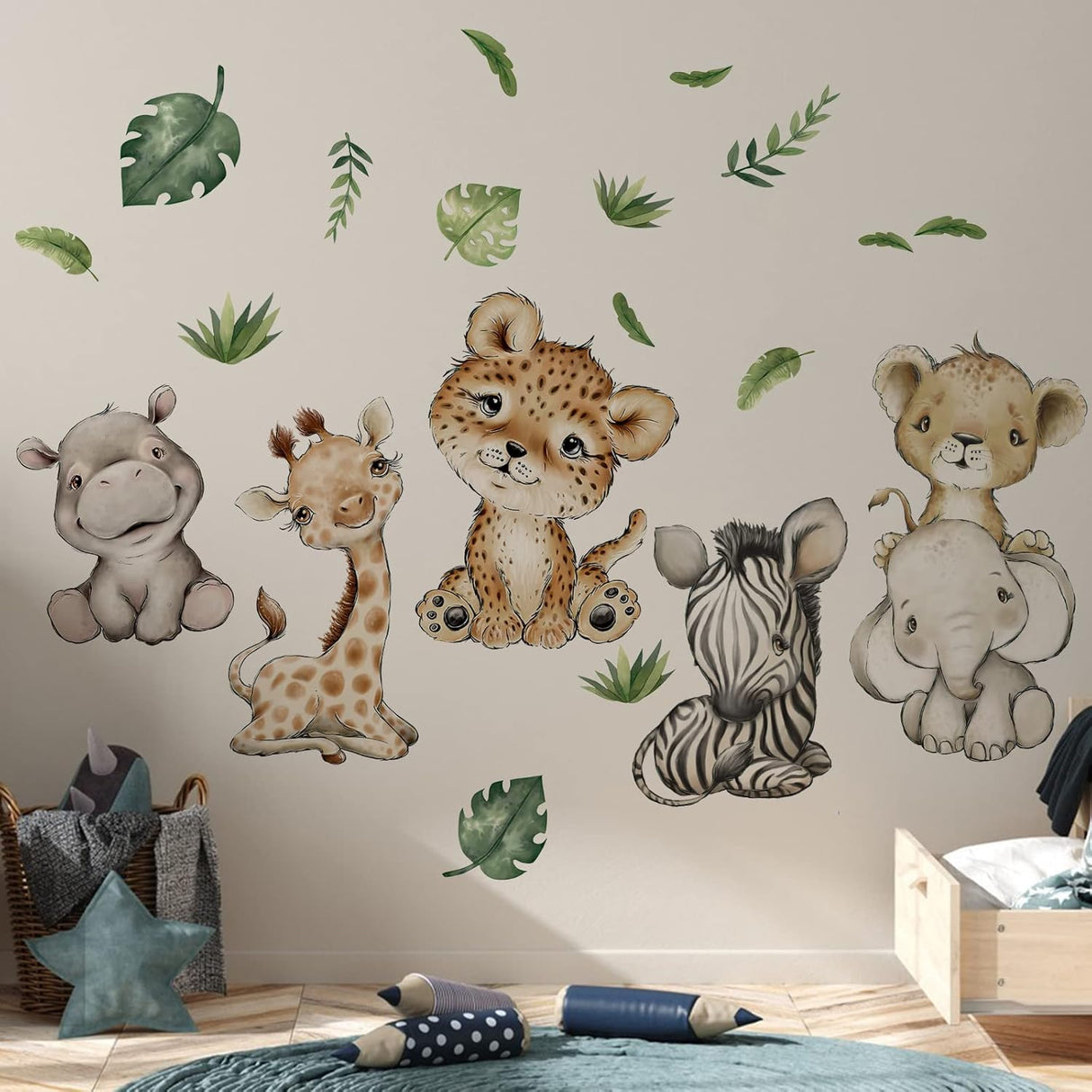 Vinilos Decorativos Safari Yovkky, Animales para Niños