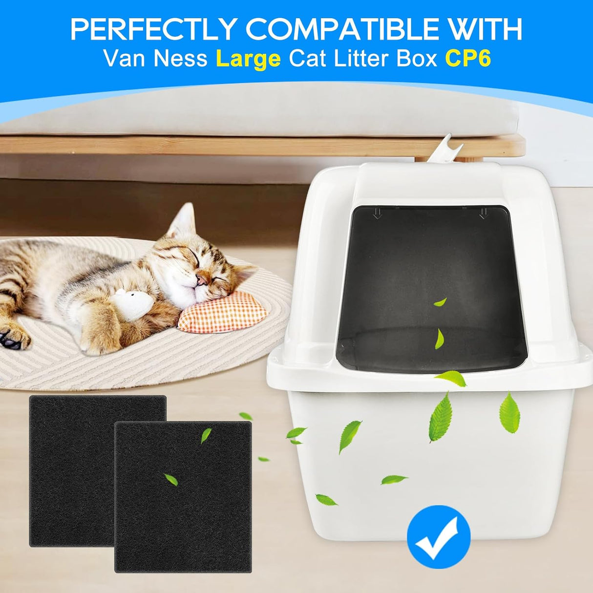 Filtros de Carbón para Arenero Van Ness CP6 y Pureness F6