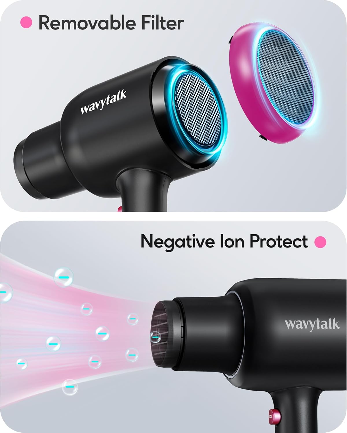 Secador de pelo profesional con temperatura constante