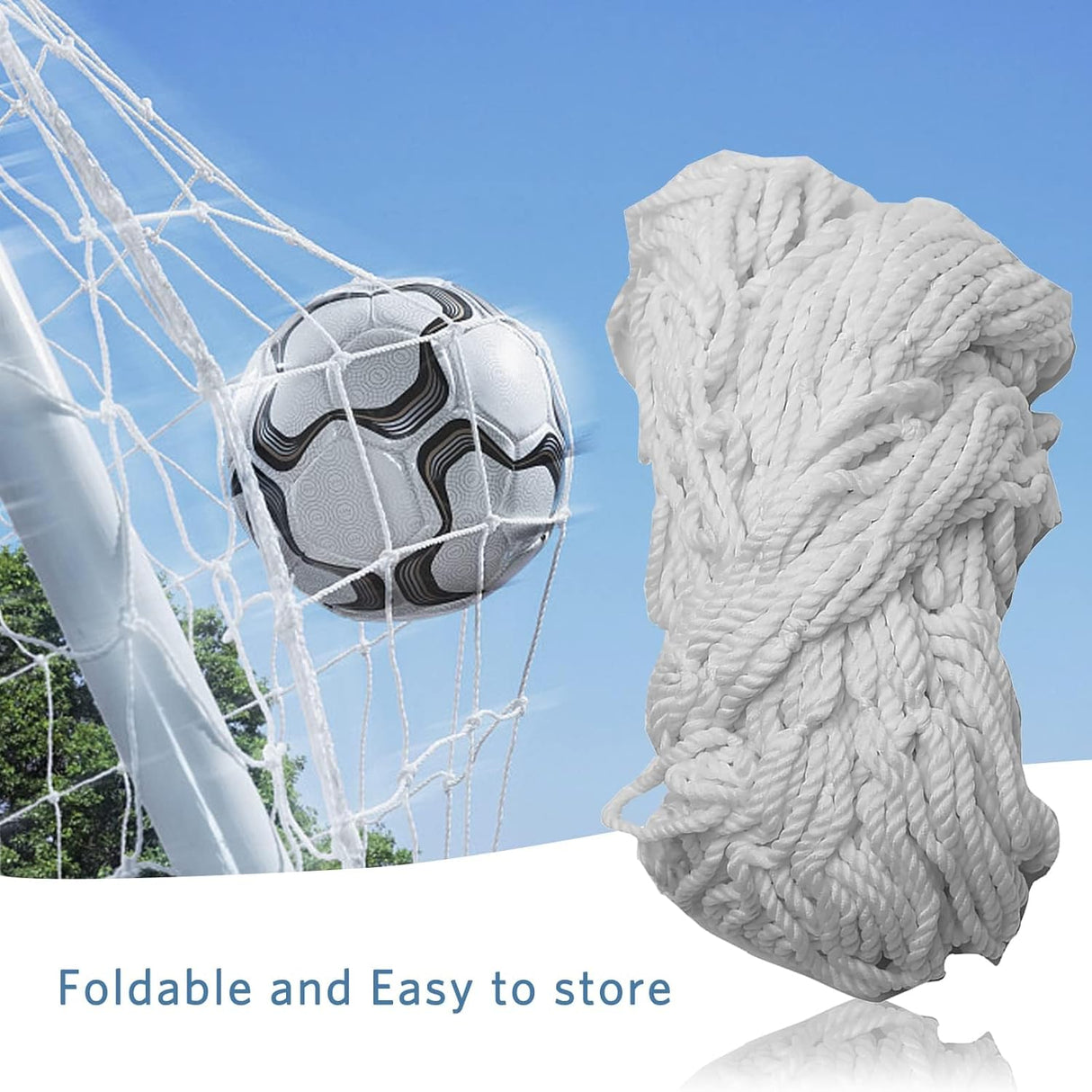Red de fútbol infantil 12x6 pies con correas ajustables