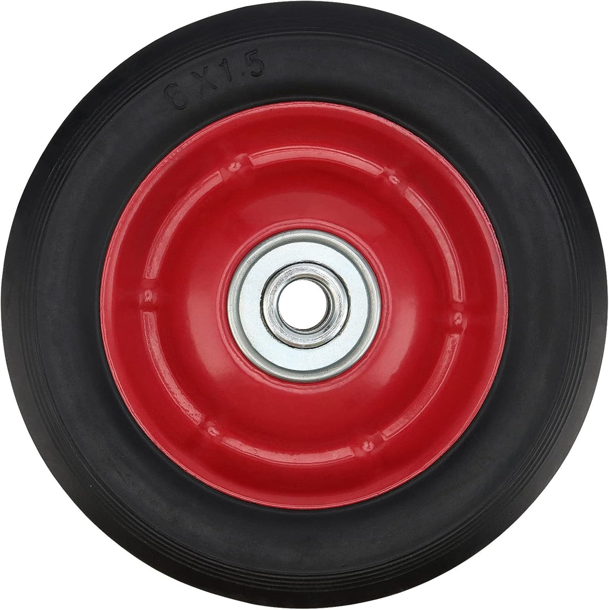 Ruedas de goma sólidas PINGEUI 6 para carretilla, 176 lbs