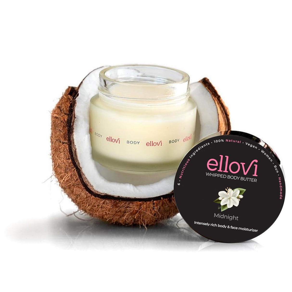 Manteca Corporal Vegana Natural - 6 Ingredientes - Lujo 100% vegetal