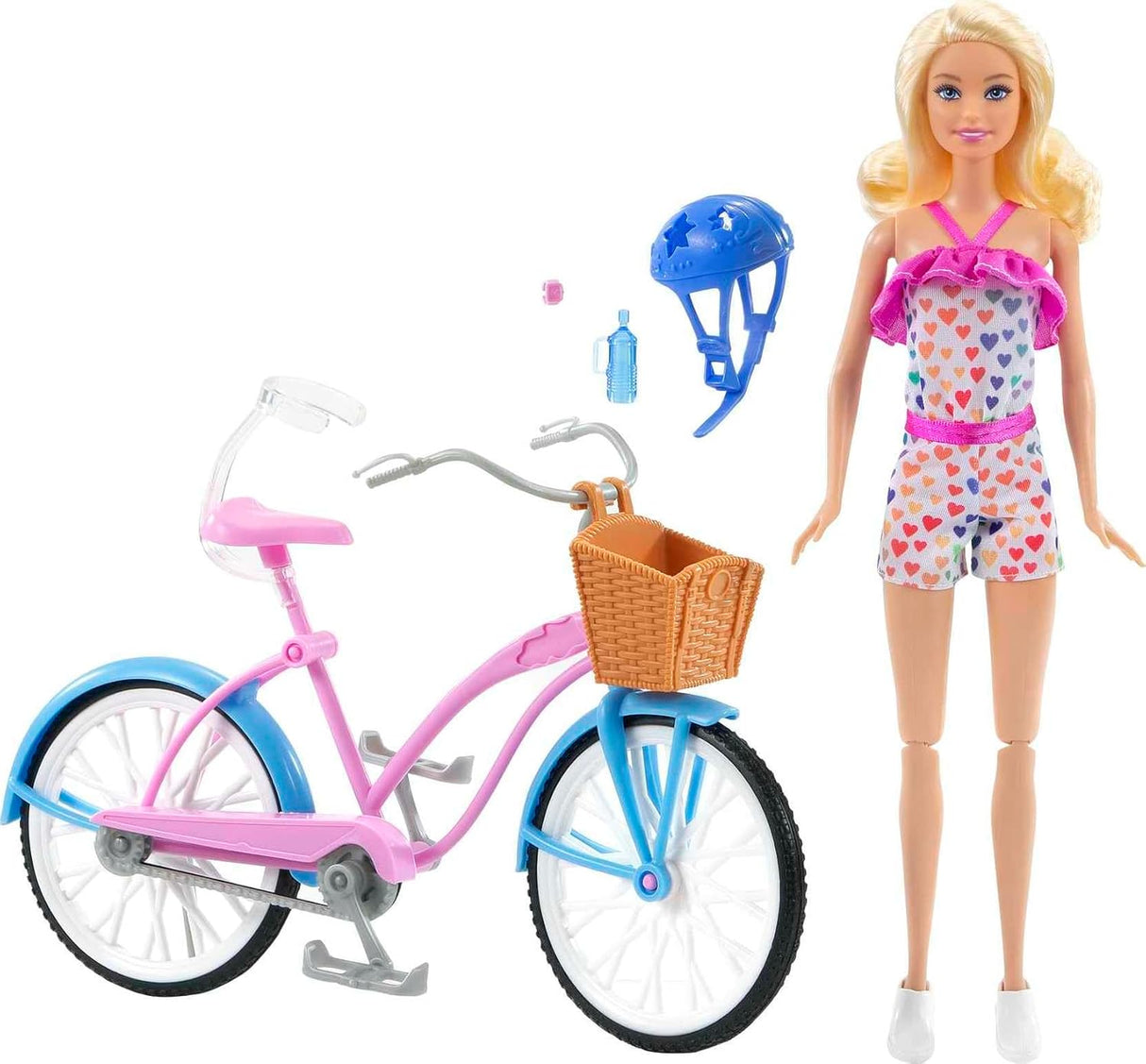 Set de Barbie con Bicicleta y Accesorios para Niños 3-7 años
