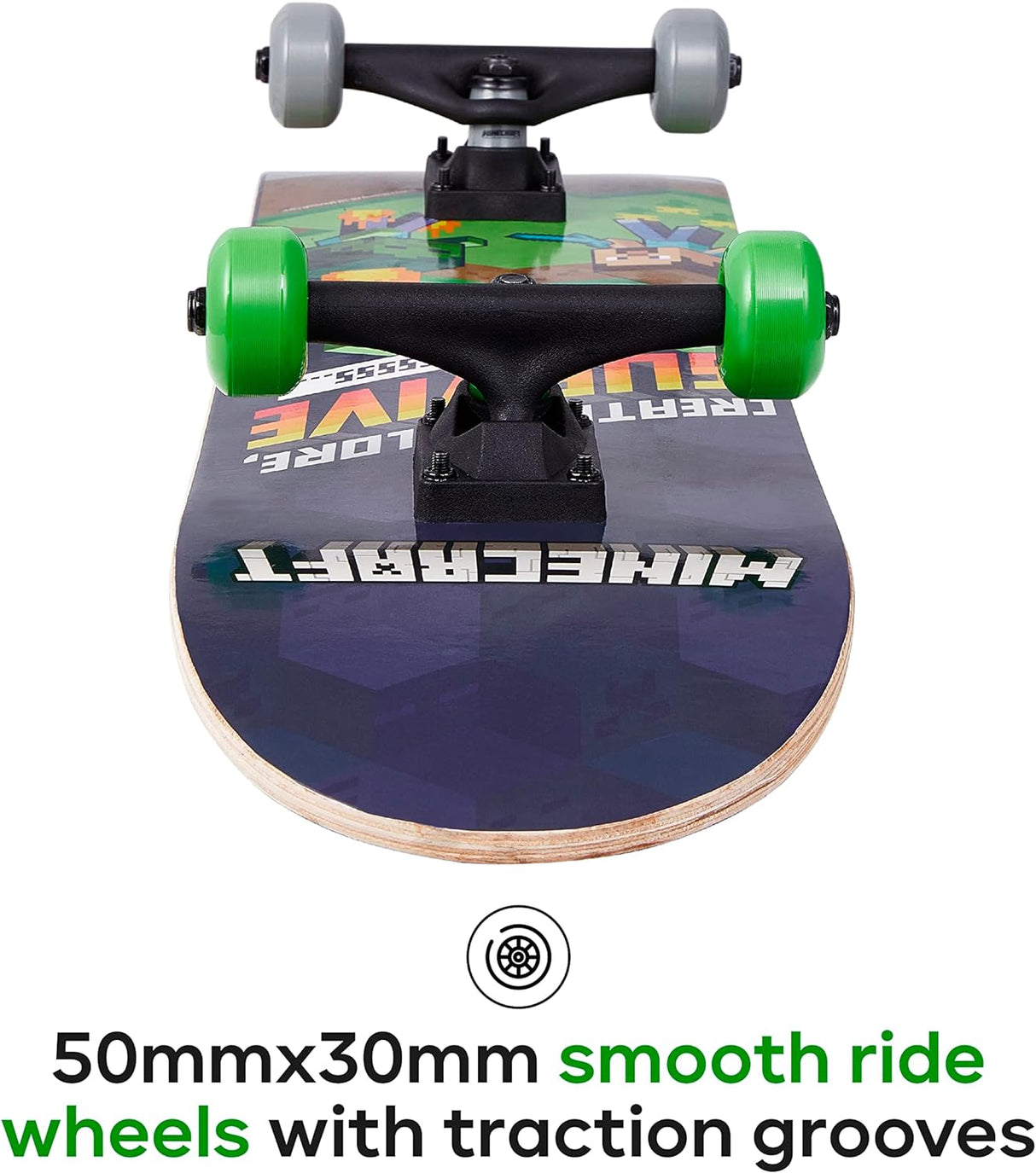 Skateboard de 31 pulgadas, deck de arce de 9 capas, modelo XYZ