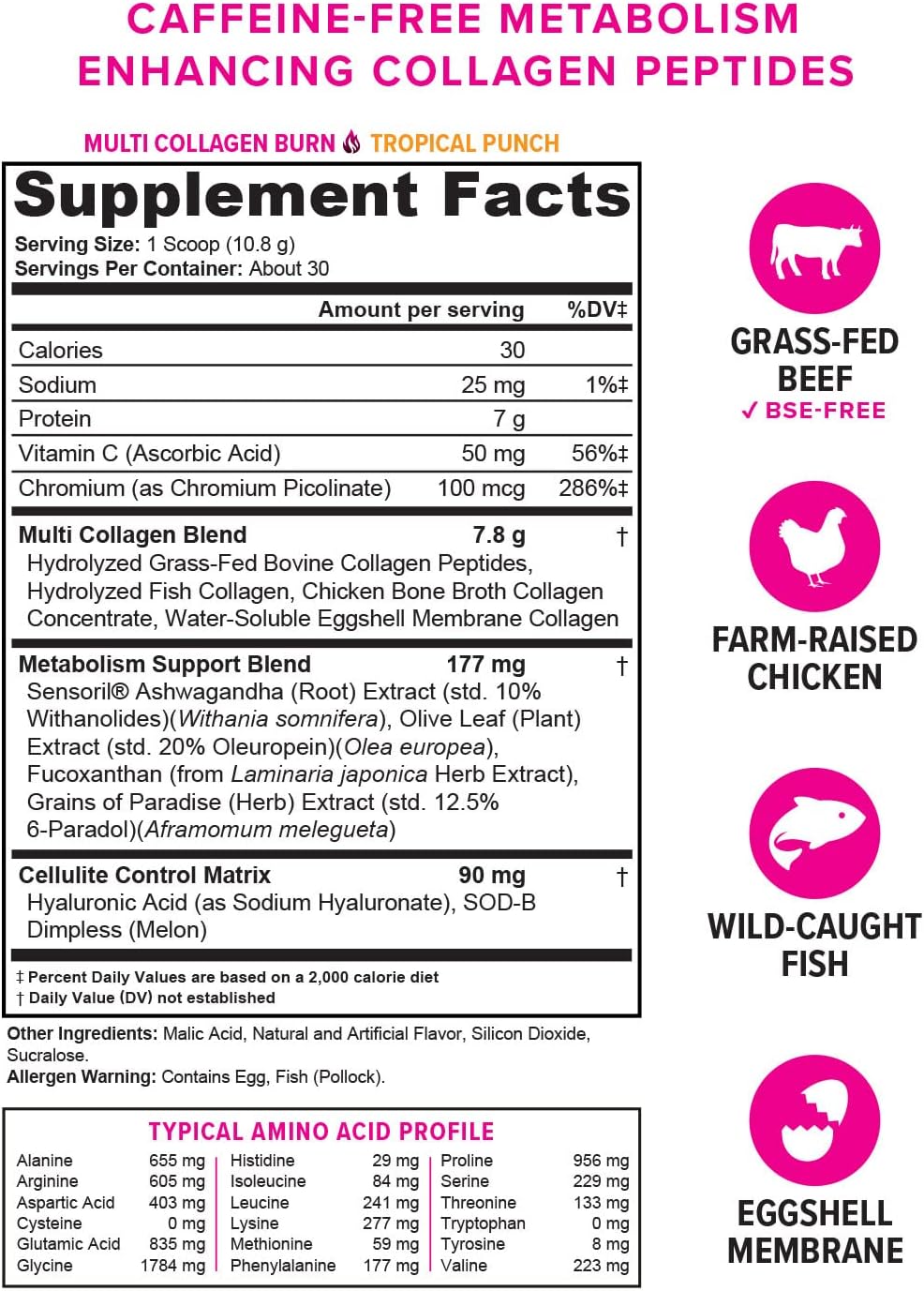 Polvo de péptidos de colágeno hidrolizados para mujeres
