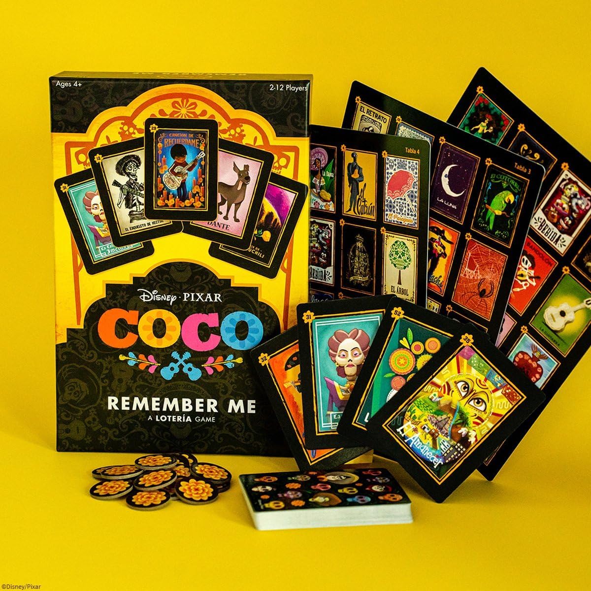 Juego de Lotería Coco, Disney Pixar, Arte Personalizado