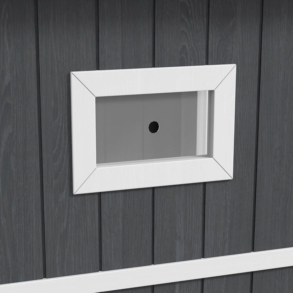 Casa para gatos PawHut, refugio exterior, 2 niveles, resistente