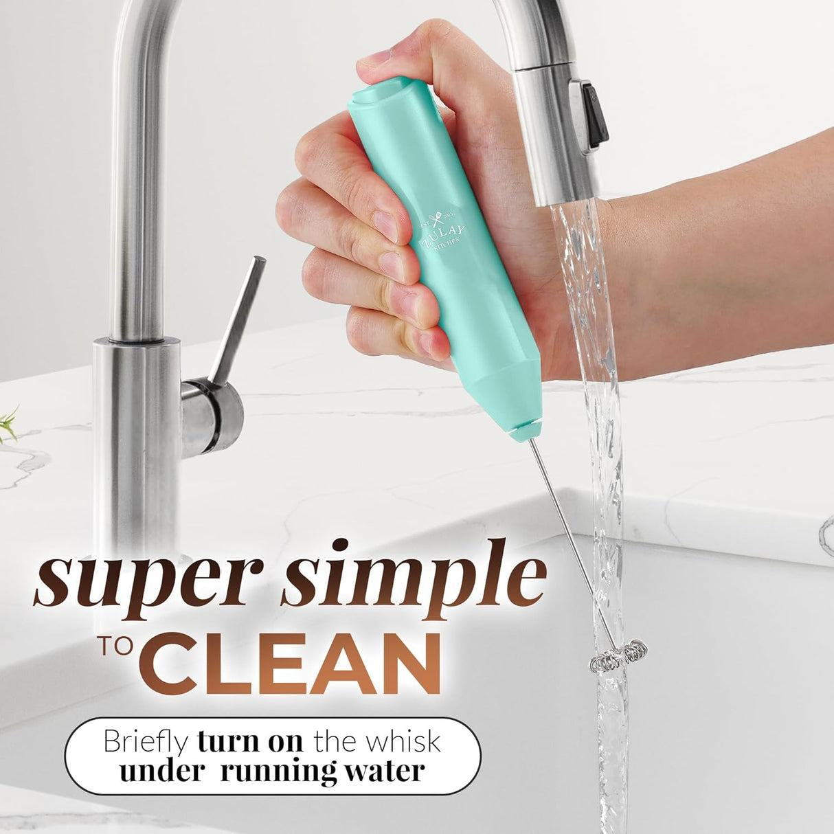 Espumador de leche potente y portátil para café, modelo FrothMate