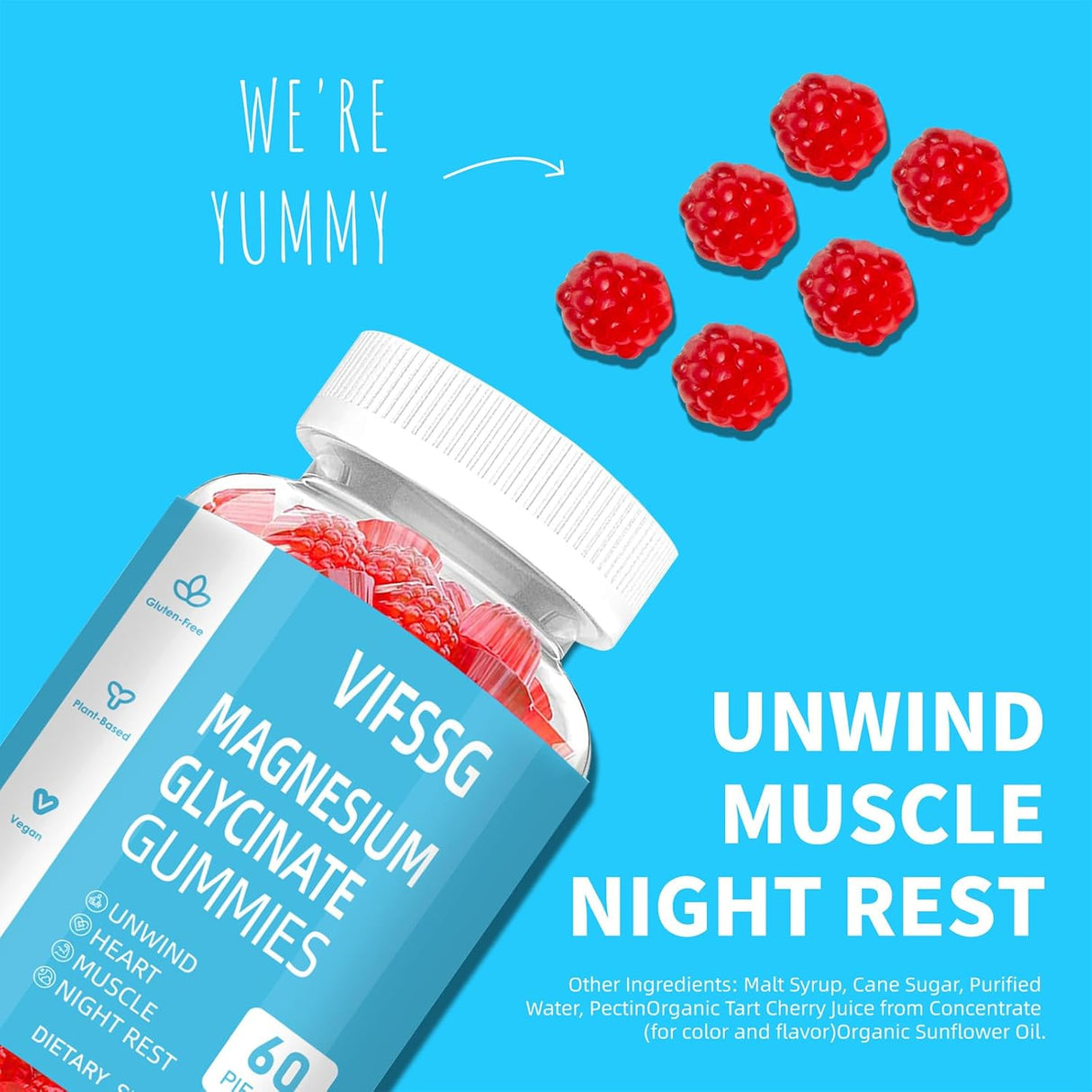 Suplementos de glicinato de magnesio 400 mg VIFSSG