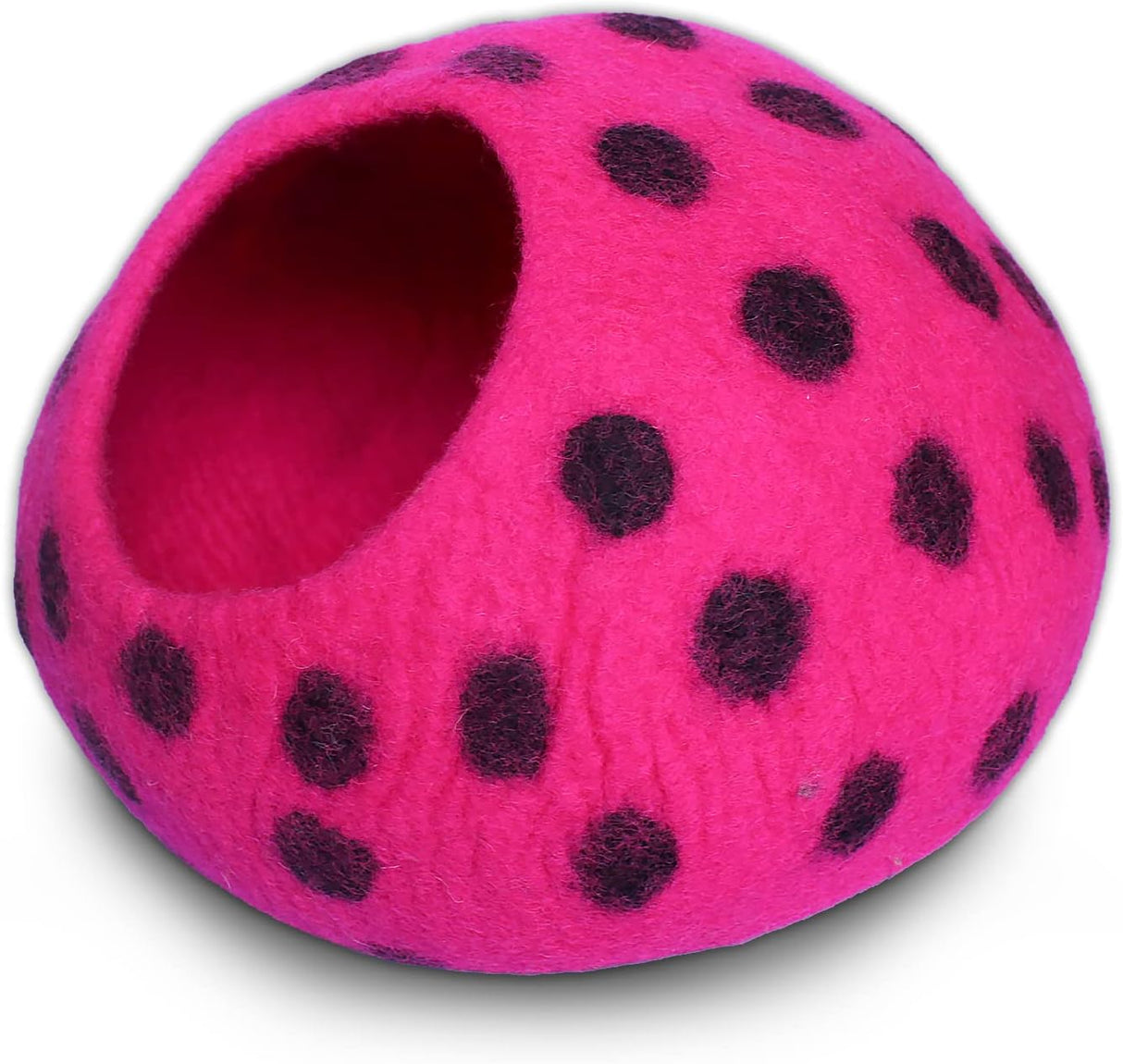 Cueva para Gatos Woolygon - Feltro Premium, Ecológica, Polka Dot