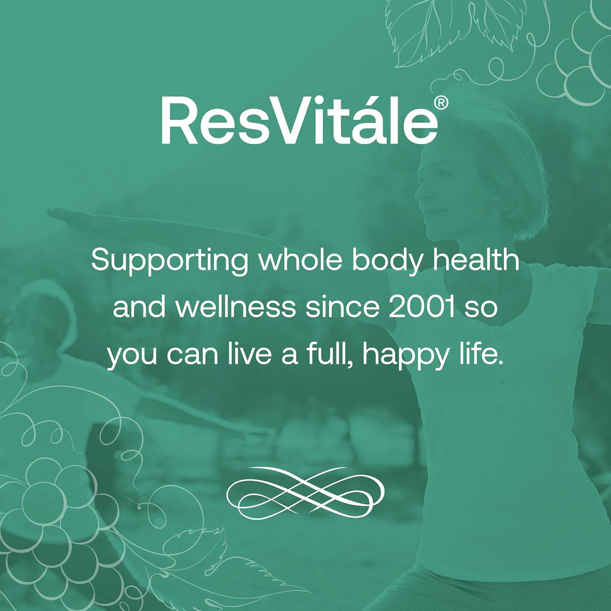 Suplemento ResVitále Resveratrol 500 mg 60 cápsula vegetal
