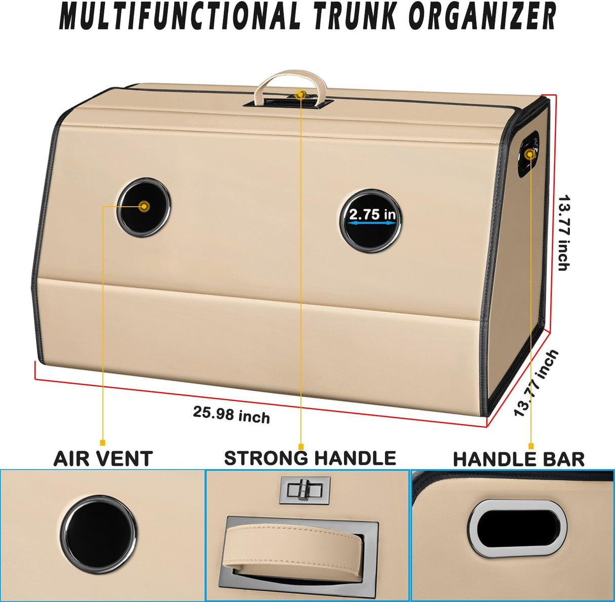 Organizador de Maletero HOLDCY - Impermeable y Ajustable - 25.98