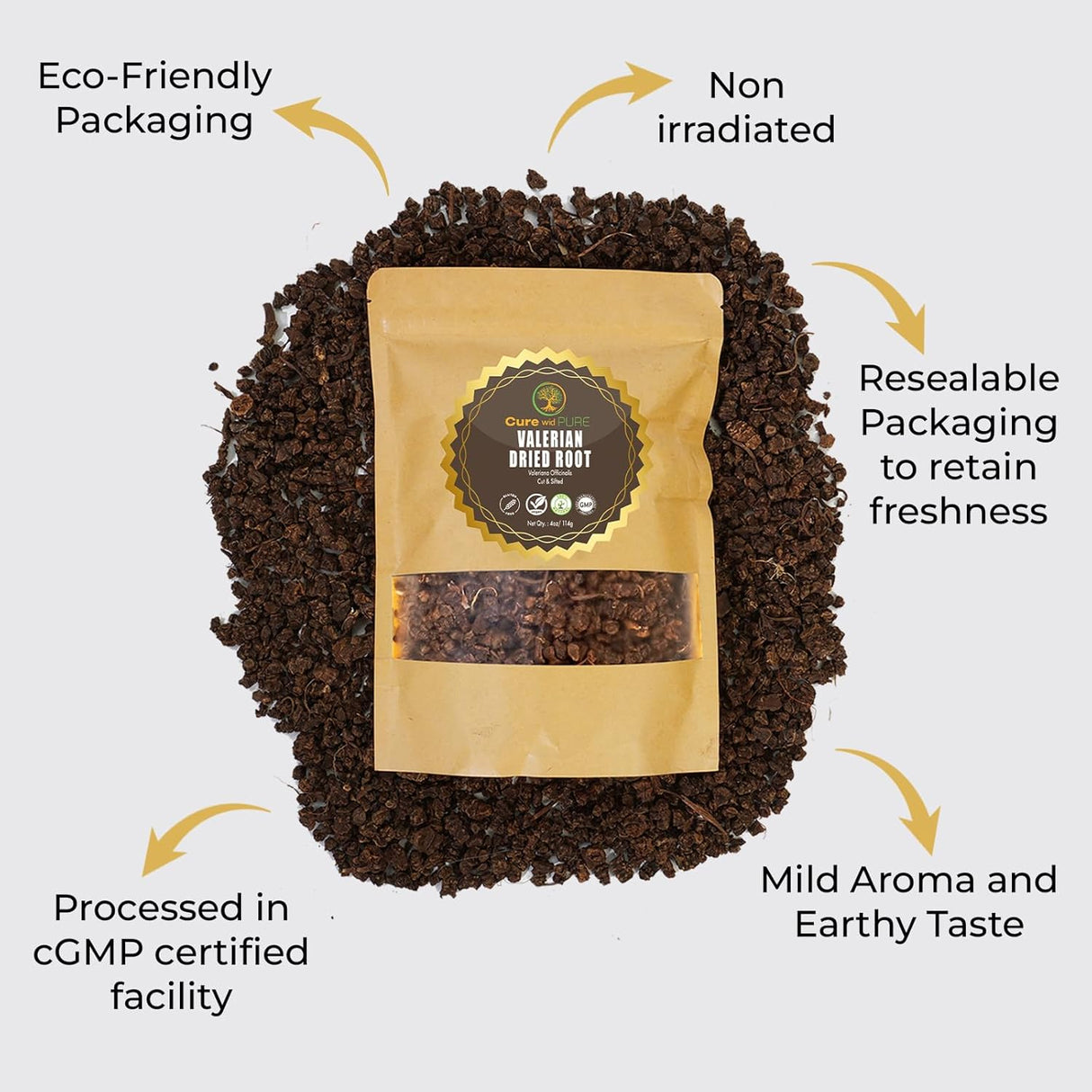 Suplemento Té orgánico de raíz de valeriana sueño relajante