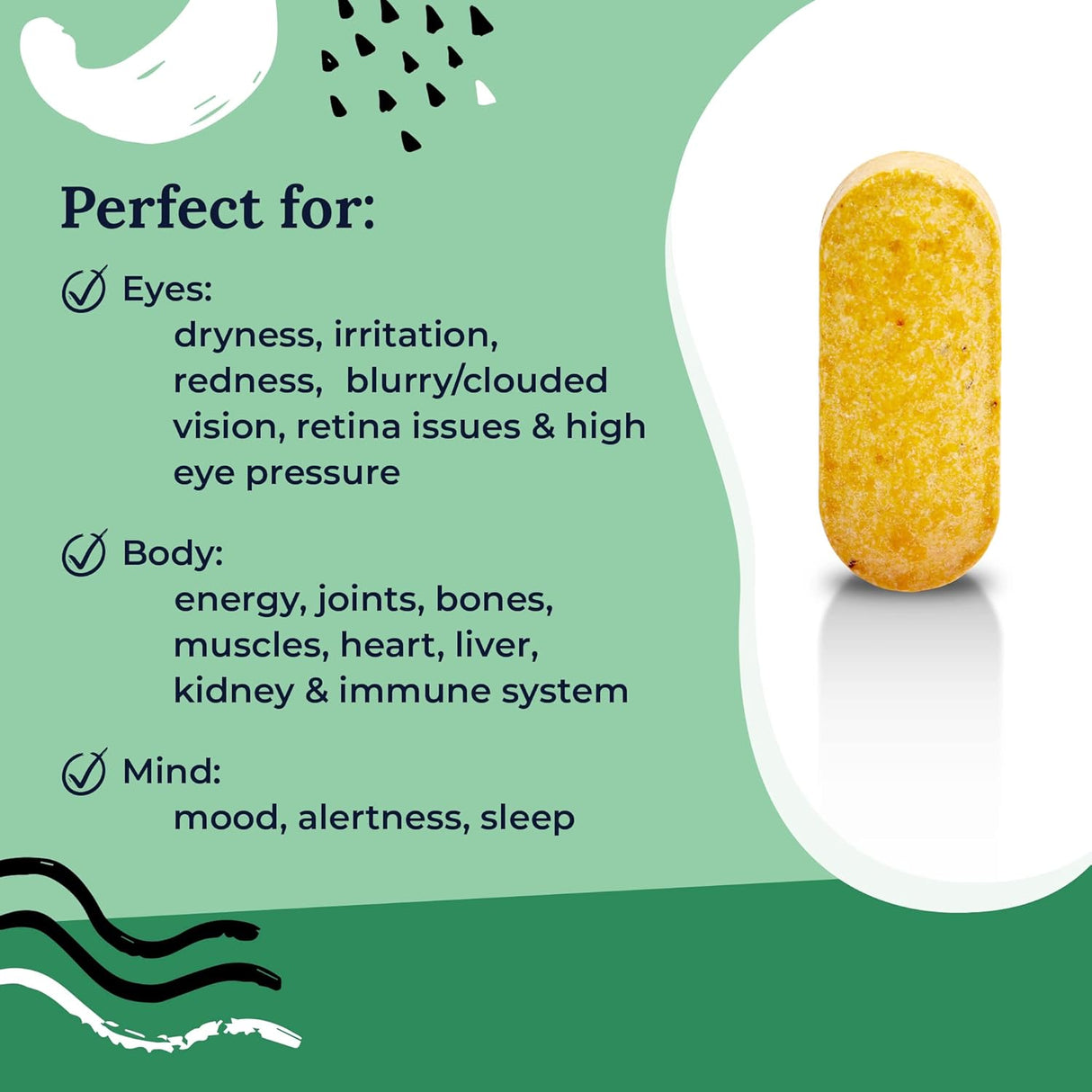 Vitaminas y minerales para los ojos Multivitamínico