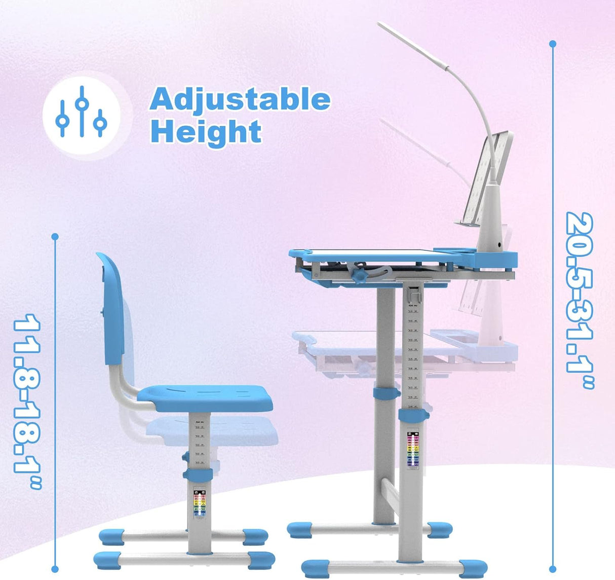 Juego de escritorio y silla para niños escritorio de estudio