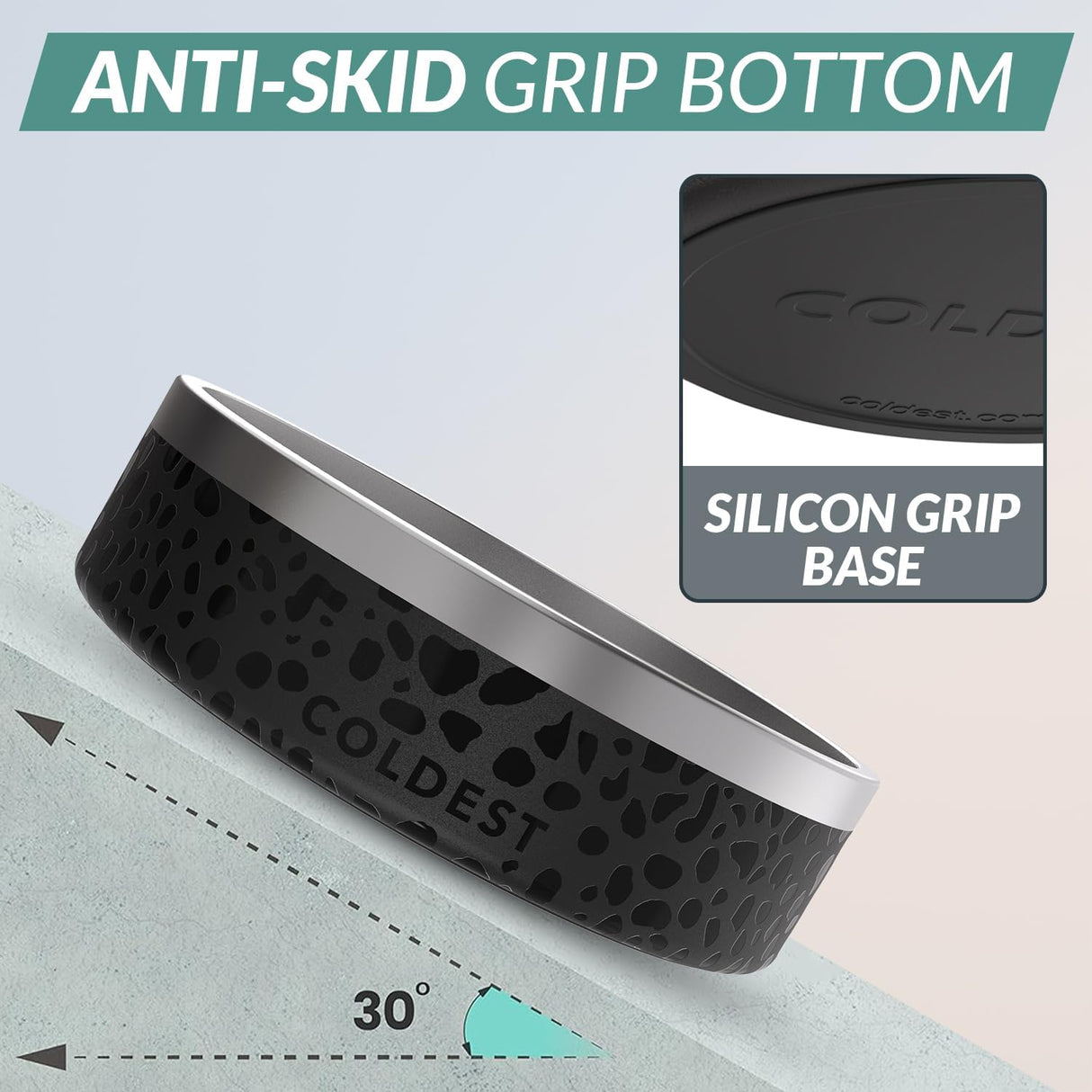 Cuenco Frío para Mascotas - Antioxidante, Negro , 42 oz