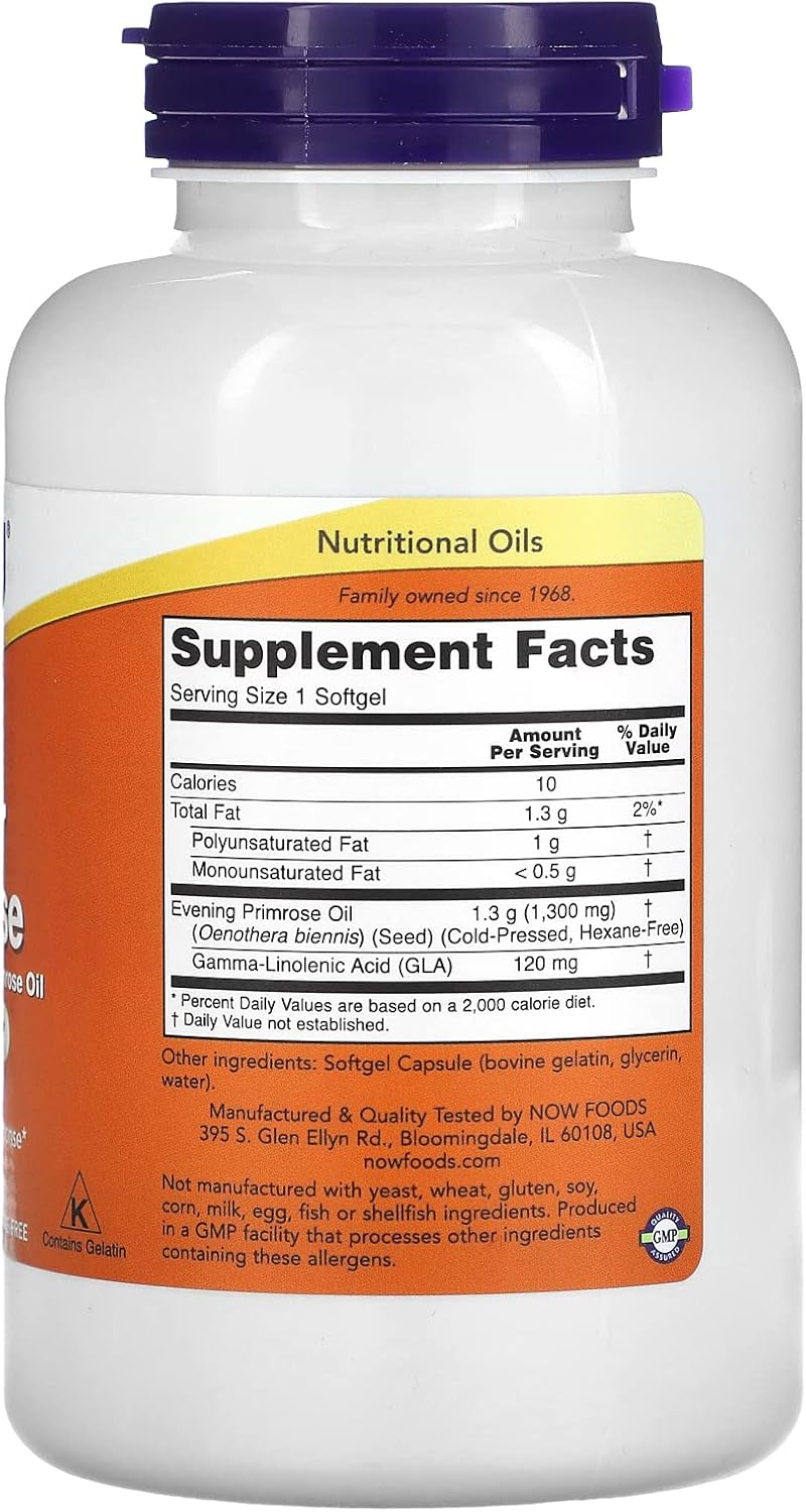 Suplemento Now Foods, Super Primrose 1300mg 120 capsula