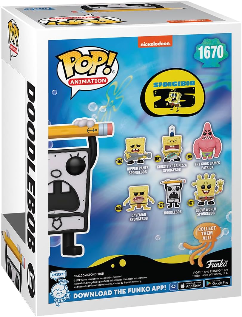 Funko Pop! Spongebob - Doodlebob 25 Aniversario de Animación