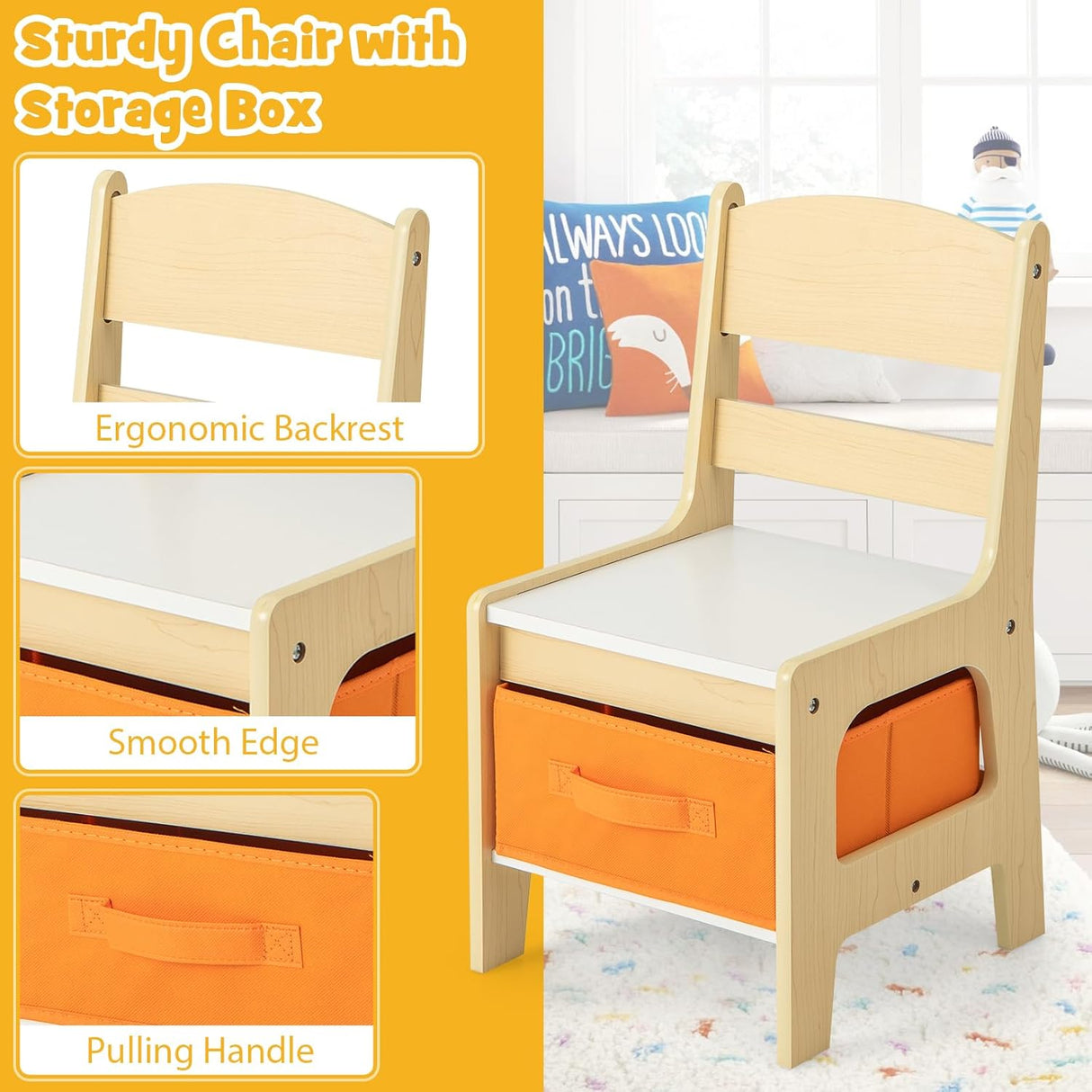 Juego de mesa y sillas para niños mesa de actividades