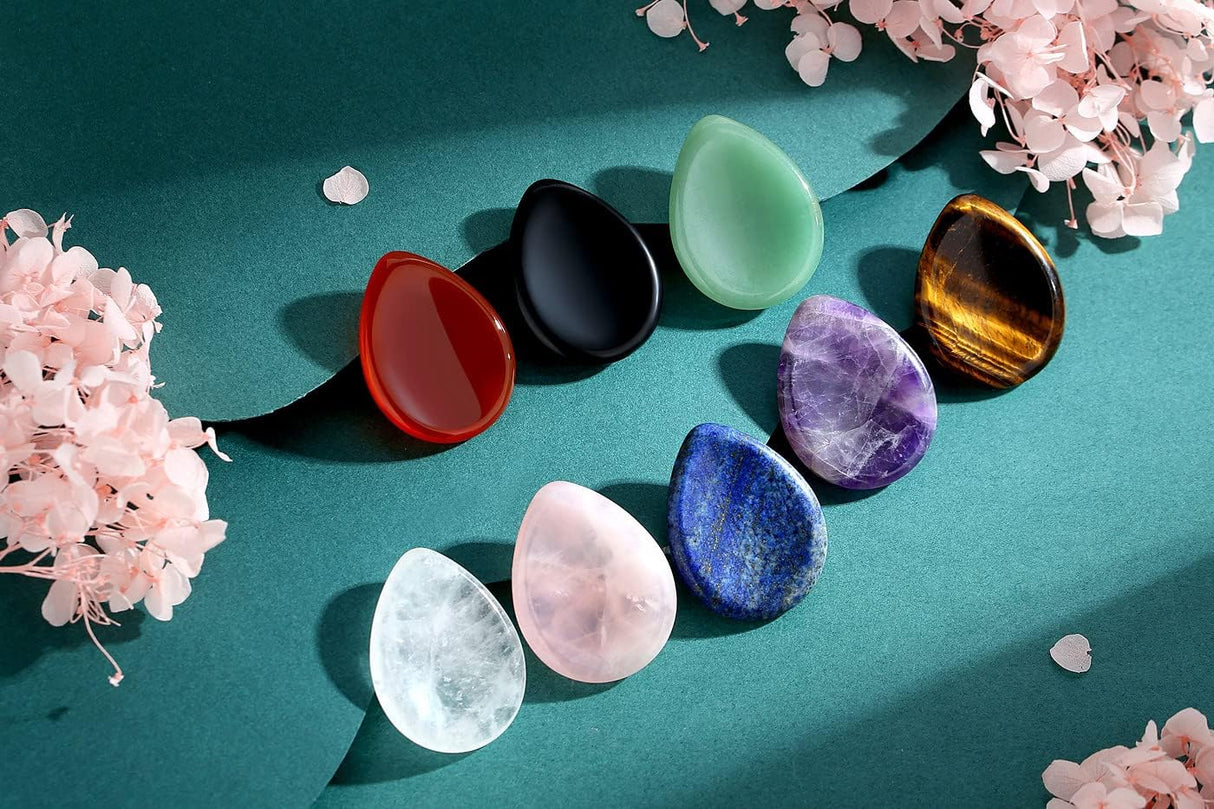 DUQGUHO Piedra de preocupación de 1.7 in ojo de tigre natural