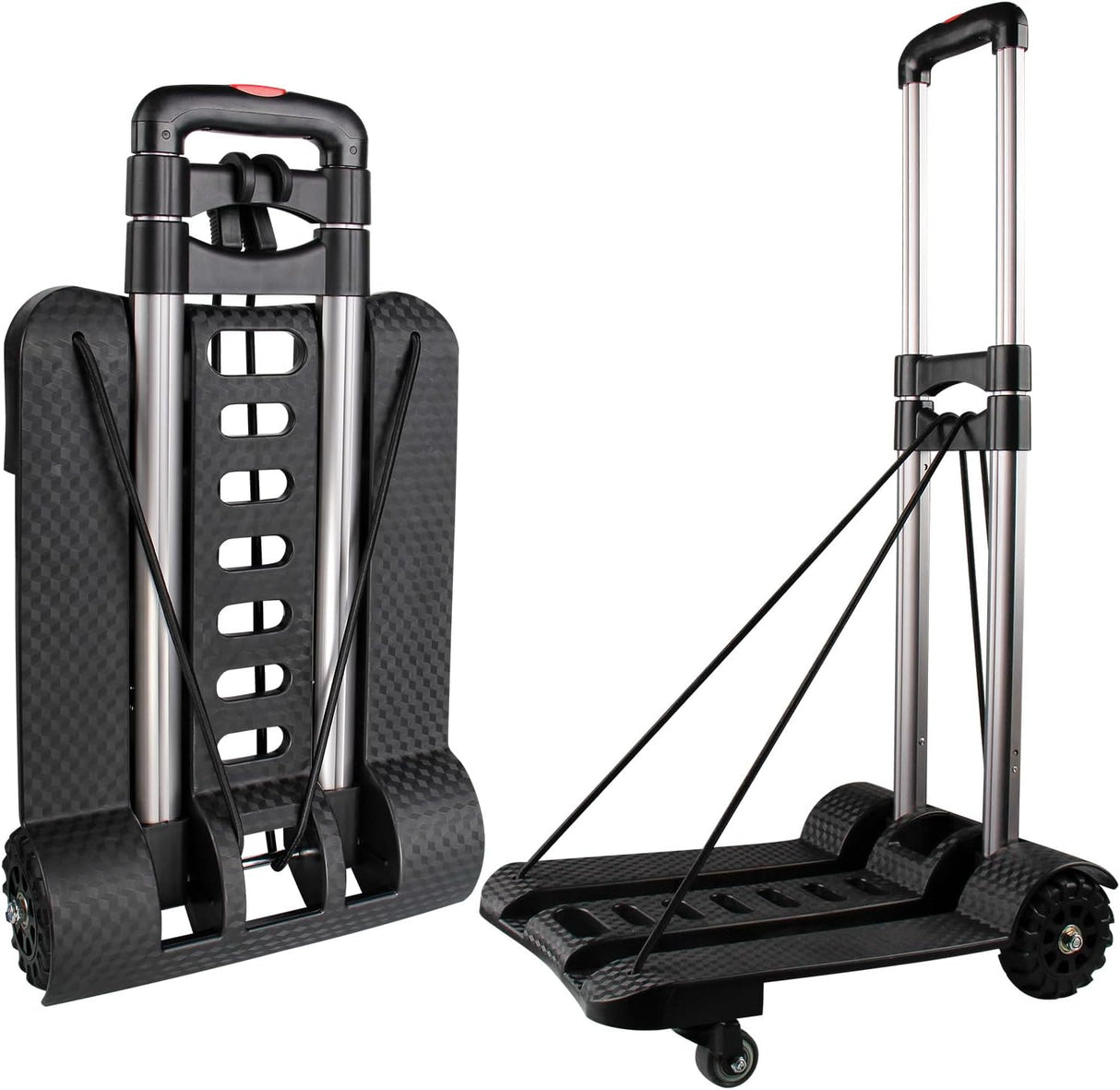 Carretilla Plegable, Carro de Carga 270 LB, Ruedas Giratorias