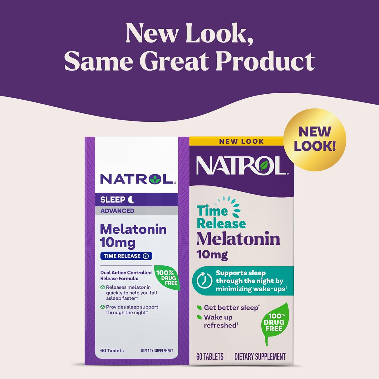 Natrol Sueño Avanzado Melatonina Liberación Prolongada, 10mg, 60 caps