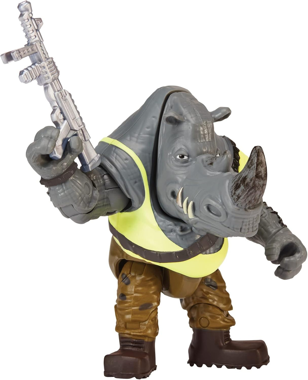 Rocksteady figura 3.75” TMNT: Mutant Mayhem - personaje icónico