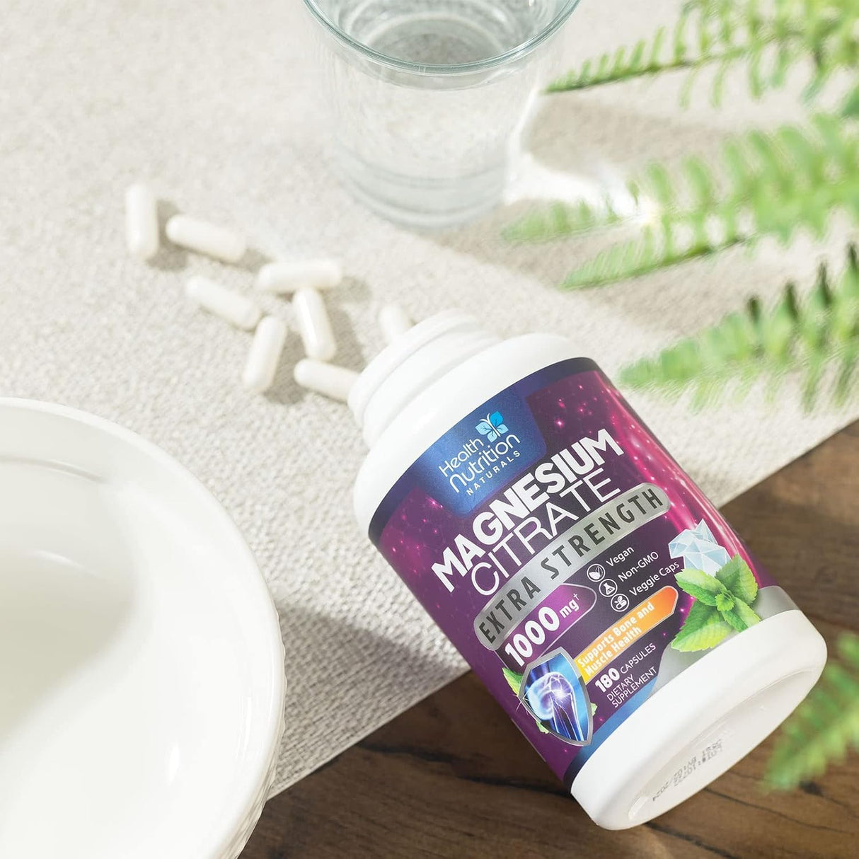 Suplementos Alimenticios Cápsulas de citrato de magnesio