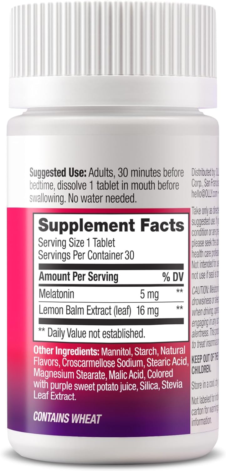 OLLY Tabletas de disolución rápida para dormir extra fuerte