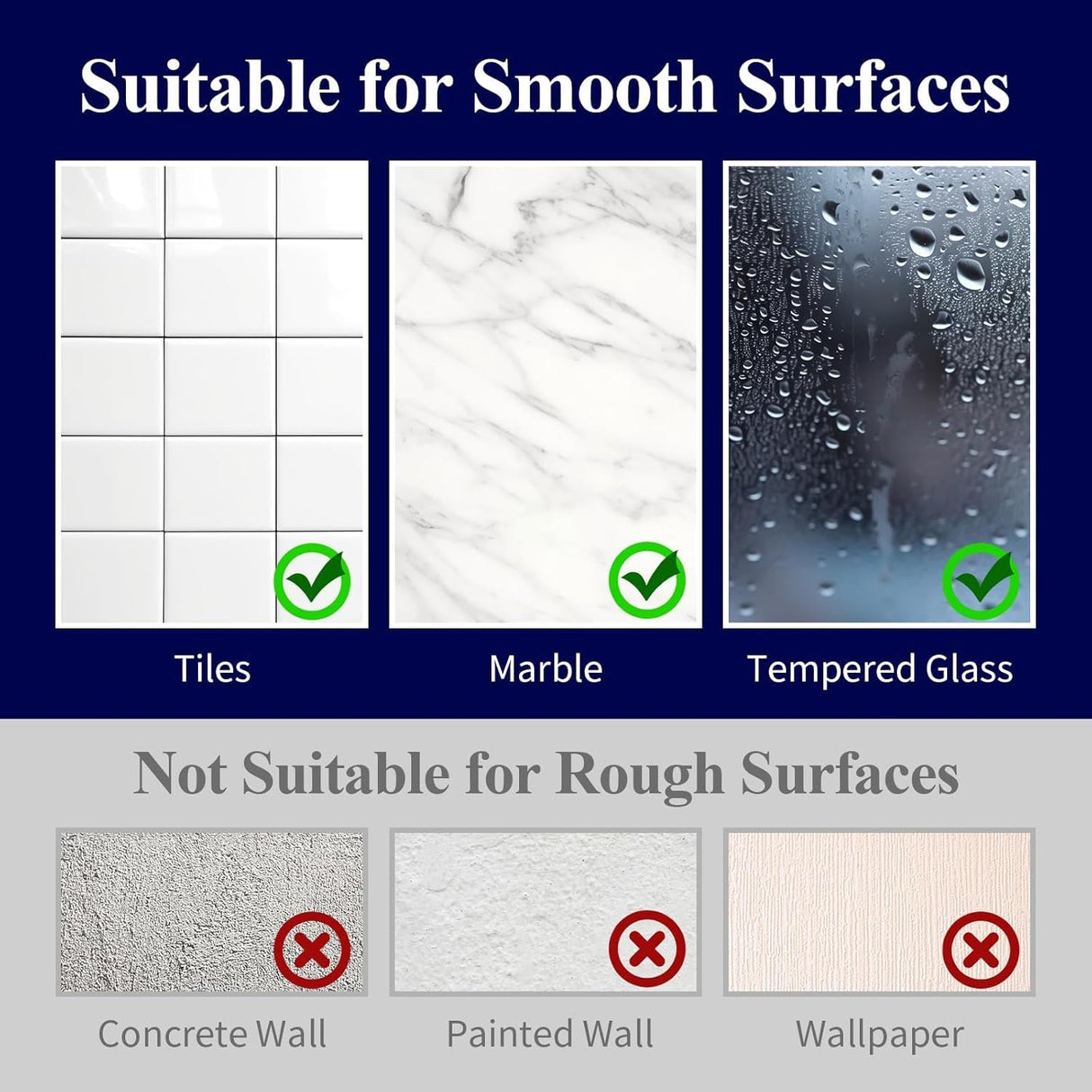 Organizador de ducha grande adhesivo sin taladro de acero inoxidable