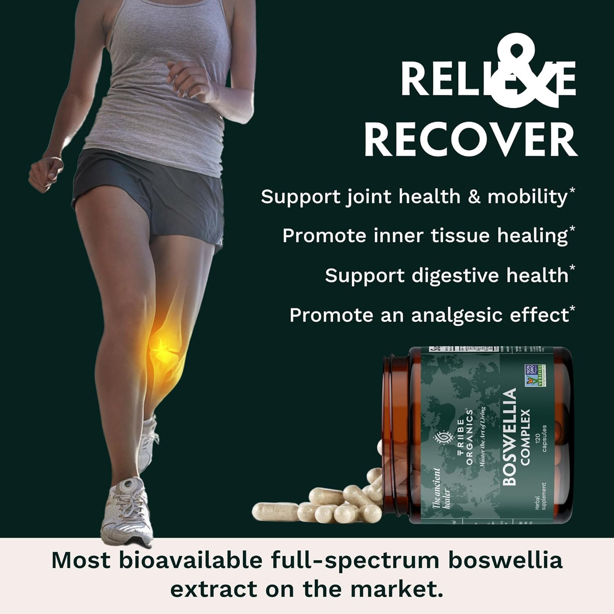 Suplemento Boswellia Serrata Complejo para Articulaciones y Músculos
