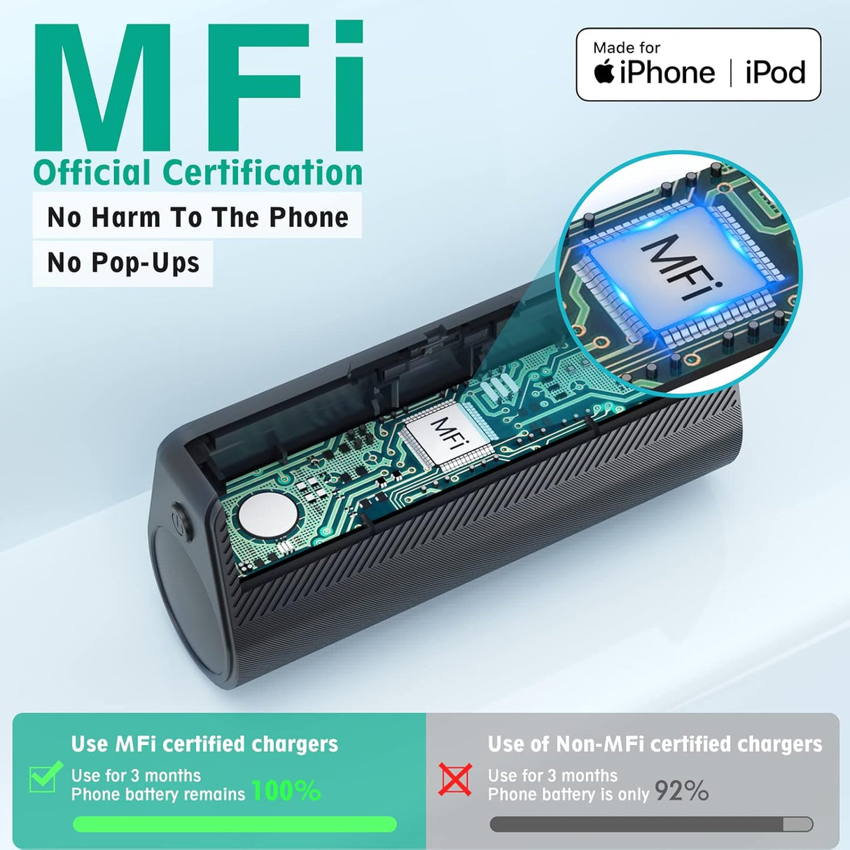 Cargador portátil de 5000 mAh para celulares