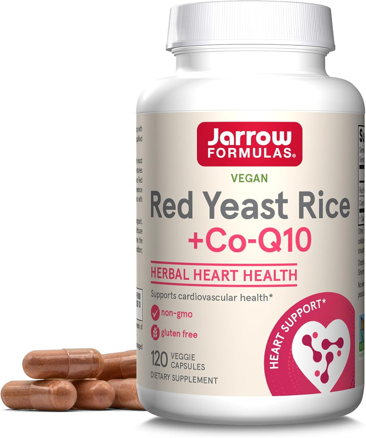 Suplemento Jarrow Formulas Red Yeast Rice 1200 mg & Co-Q10