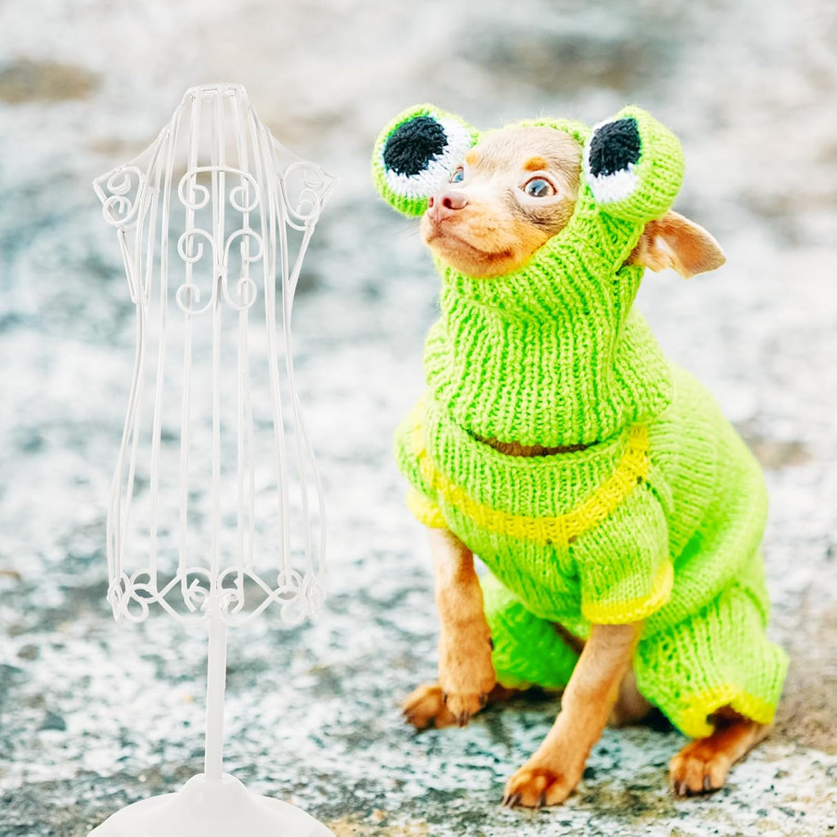 Maniquí para Ropa de Mascotas LOGOFUN, Soporte de Hierro